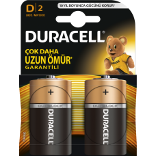 Duracell Alkalin D Büyük Boy Pil 2'li Paket